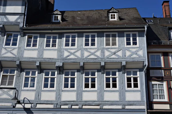 Středověký dřevěný domek v Goslar, Německo. — Stock fotografie