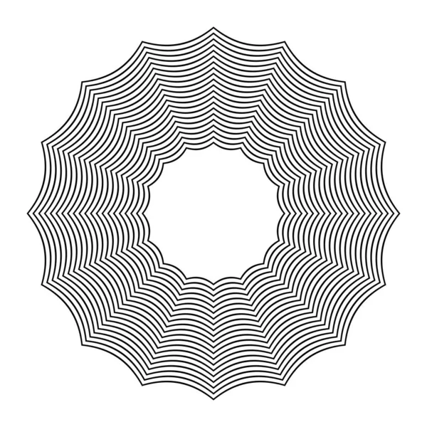 Elemento de projeto do círculo geométrico abstrato . — Vetor de Stock