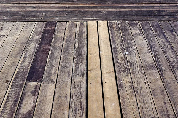 Staré dřevěné podlahy. — Stock fotografie