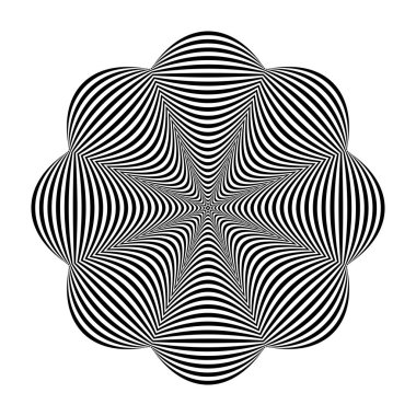 Soyut tasarım öğesi. Çizgi deseni. 