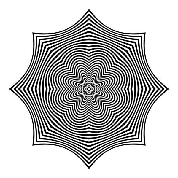八角形の形。概要幾何学的設計要素. — ストックベクタ