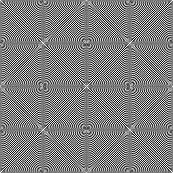 Seamless checked pattern. Lines texture. 3D illusion. — Stock Vector