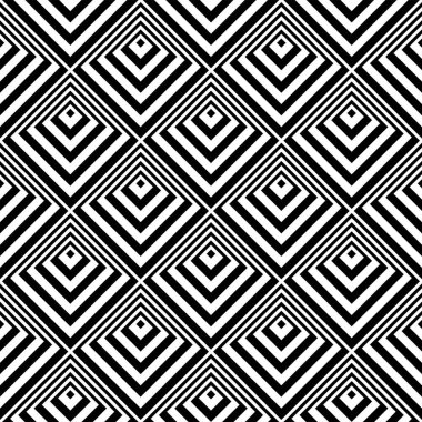 Kesintisiz geometrik desen. 3D yanılsama. 