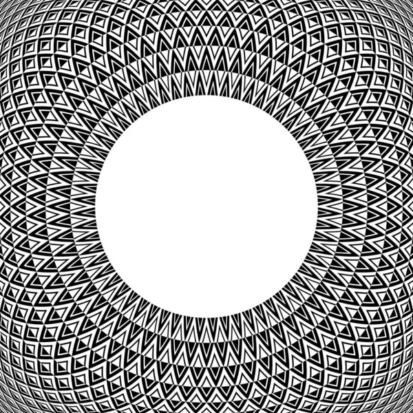 Kruhový rám. Konvexní geometrický obrazec. — Stockový vektor