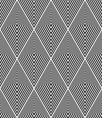 Kesintisiz geometrik elmas desen. Satırları doku.