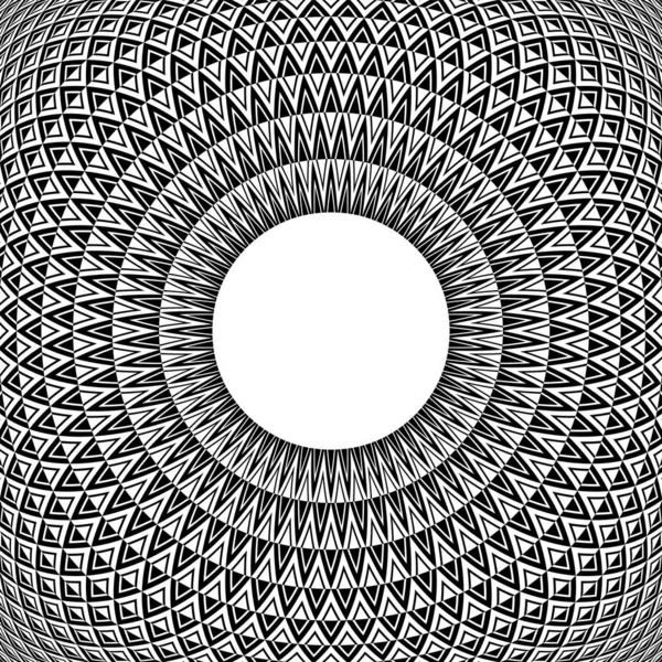 Cadre circulaire. Modèle géométrique convexe . — Image vectorielle