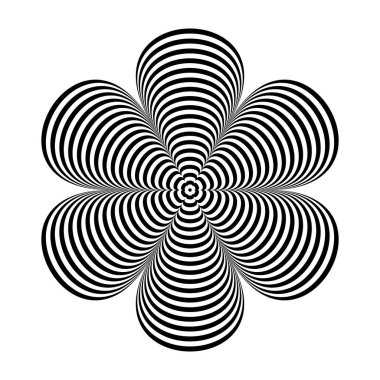 soyut geometrik tasarım öğesi. 