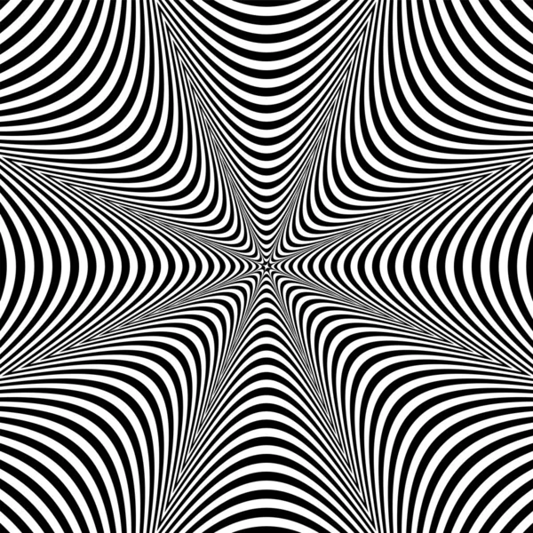 Diseño abstracto de op art. Textura líneas . — Vector de stock