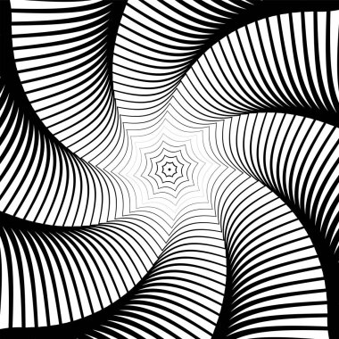 Soyut operasyon sanat tasarımı. Döndürme hareketi.