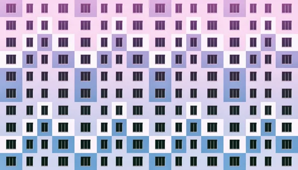 Fasad av modernt lägenhetshus. — Stockfoto