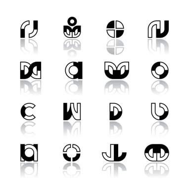 tasarım öğeleri kümesi. 