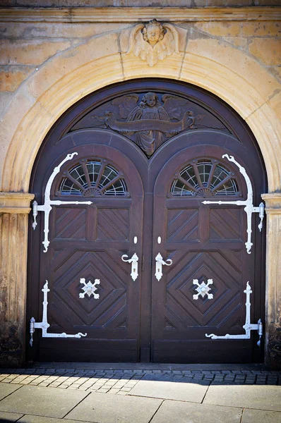 Doors of ancient building in Celle, Germany. — Stock Photo, Image