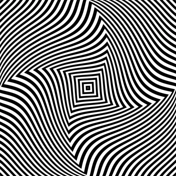 Illusion of rotation whirl movement. Lines texture. — 스톡 벡터