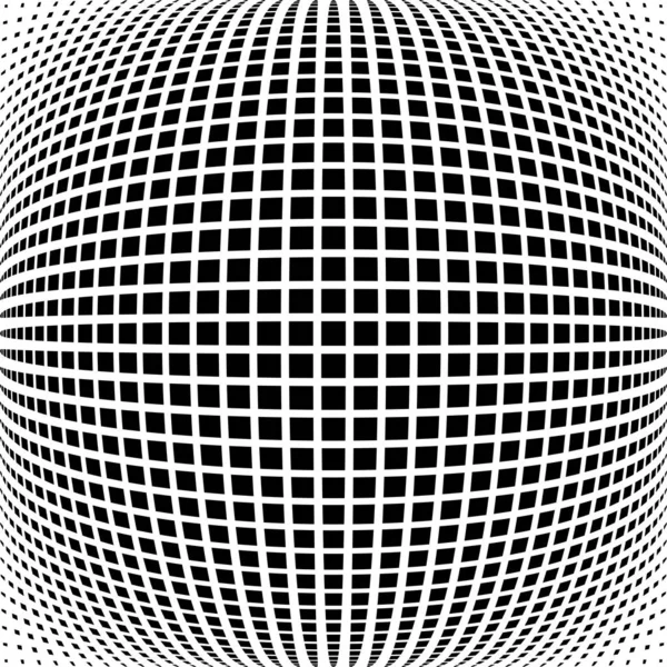 Checked pattern in spherical shape. Grid texture. — 스톡 벡터