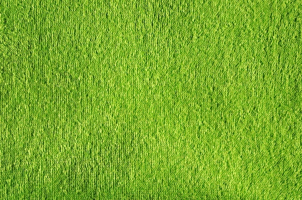 Toalha de pano de terrycloth banho verde . — Fotografia de Stock