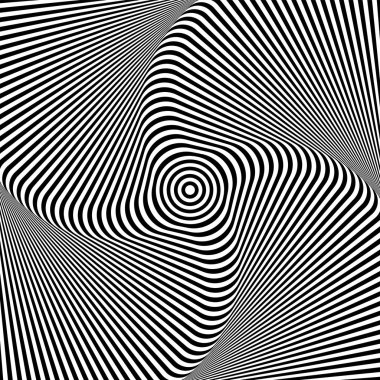 Döndürme hareketi yanılsaması. Çizgi dokusu.