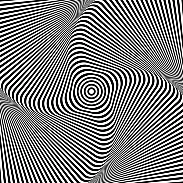 Illusion of rotation whirl movement. Lines texture. — 스톡 벡터