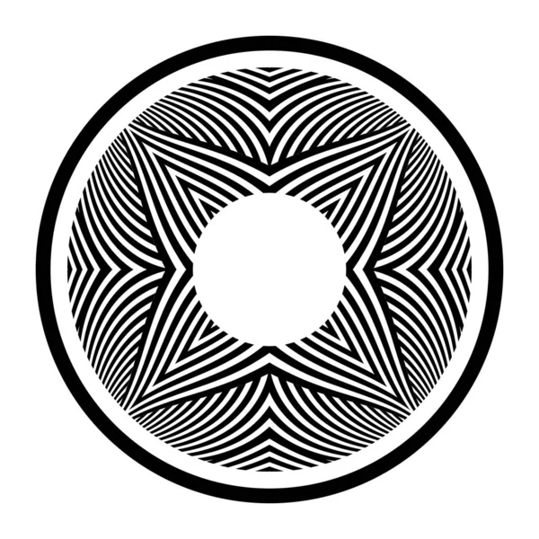円のデザイン要素。丸型の線型. — ストックベクタ