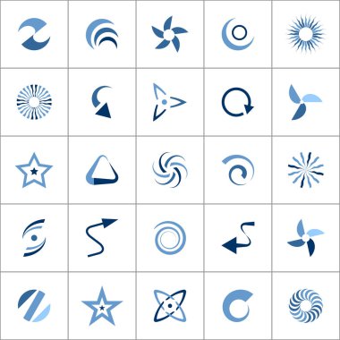 tasarım öğeleri kümesi.