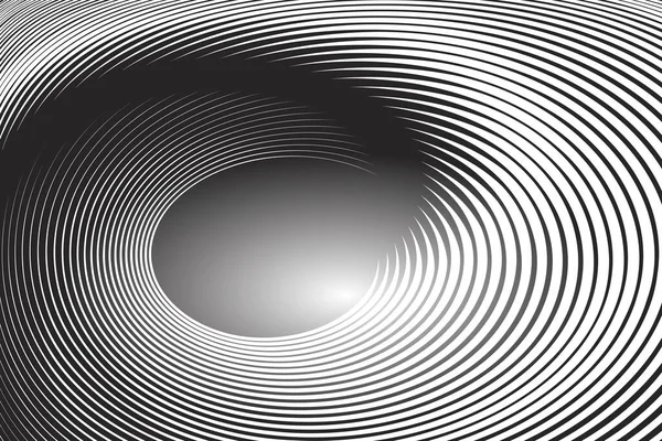 Illusion du mouvement de tourbillon en spirale . — Image vectorielle