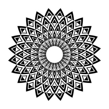 Çember geometrik desen. Dekoratif tasarım ögesi.