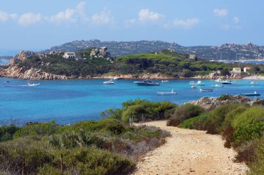 La Maddalena Takımadası Sardunya, İtalya.  