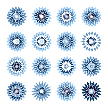 Tasarım öğeleri ayarlayın. Soyut geometrik dekoratif simgeler. 