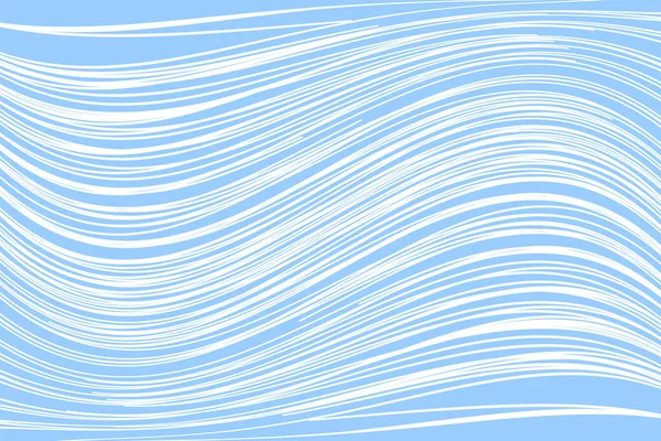 Wellenförmige Linien von Hand gezeichnete Textur. — Stockvektor