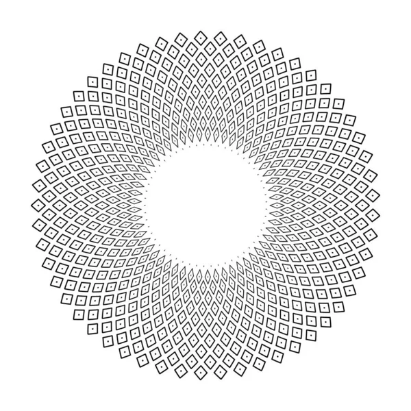 Kreis geometrisches Muster. Dekoratives Gestaltungselement. — Stockvektor