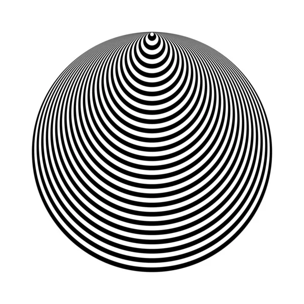 Forma Cone Ilusão Elemento Desenho Geométrico Abstrato Arte Vetorial — Vetor de Stock