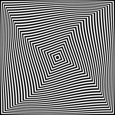 Soyut operasyon sanat tasarımı. Döndürme büküm hareketi etkisi. Vektör illüstrasyonu.