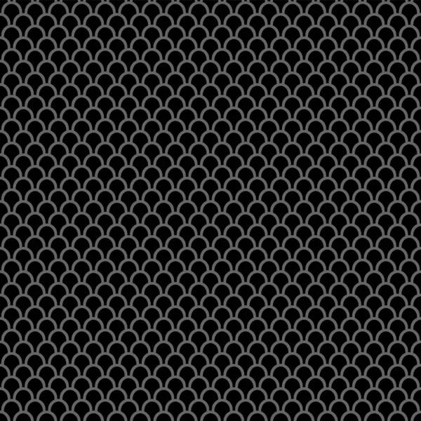 Безшовний Візерунок Сітки Дизайні Рибного Масштабу Сітка Темно Сірої Текстури — стоковий вектор