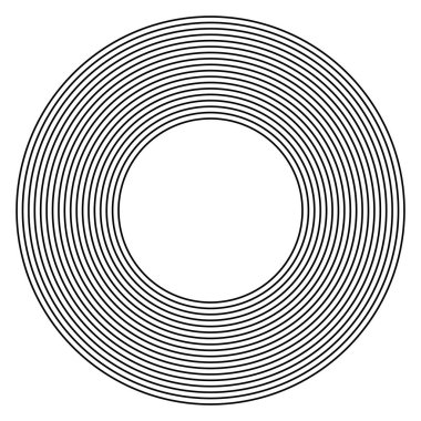 Soyut geometrik daire tasarım elementi. Halka deseni. Vektör sanatı.