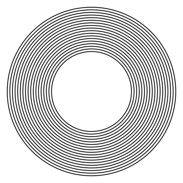 Elemento Projeto Círculo Geométrico Abstrato Padrão Anéis Arte Vetorial — Vetor de Stock