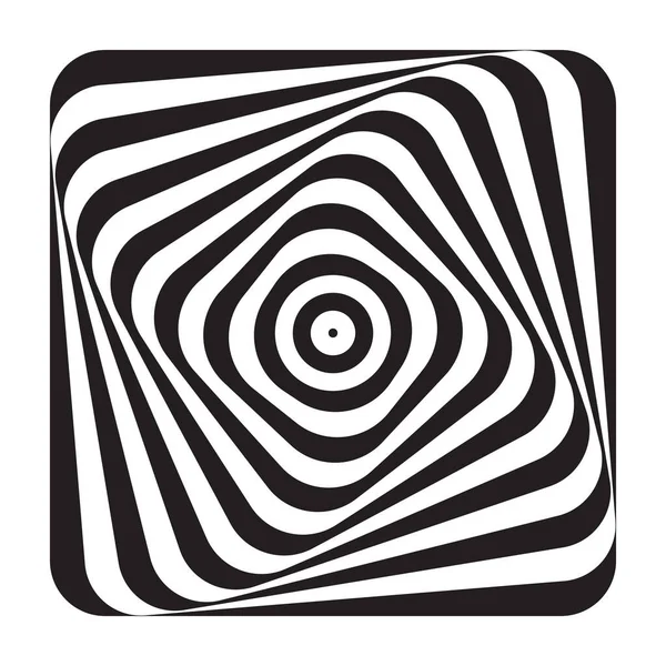 抽象的なオペアンプの設計要素 渦巻き運動の幻想 線のパターン ベクターイラスト — ストックベクタ