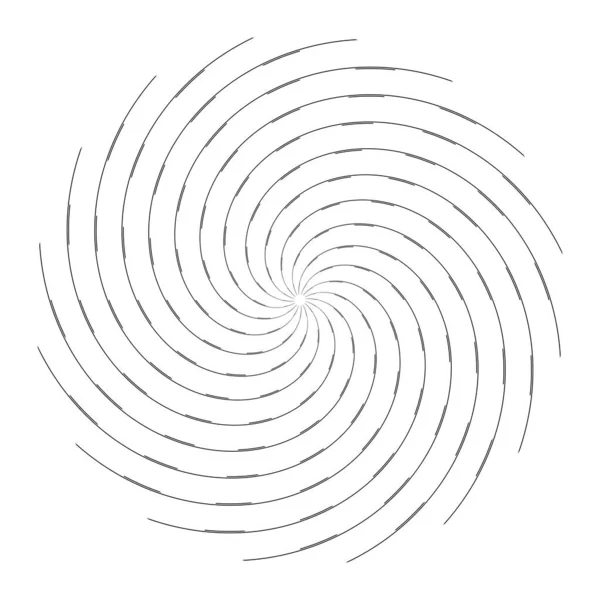 Rotazione Movimento Vortice Elemento Design Astratto Cerchio Illustrazione Vettoriale — Vettoriale Stock