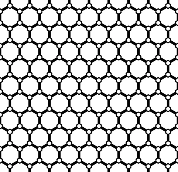 Schema Griglia Geometrico Esagonale Senza Soluzione Continuità Arte Vettoriale — Vettoriale Stock