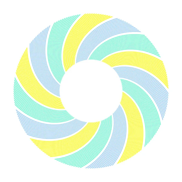 Abstracte Decoratieve Cirkel Ontwerp Element Lijnen Patroon Vectorkunst — Stockvector