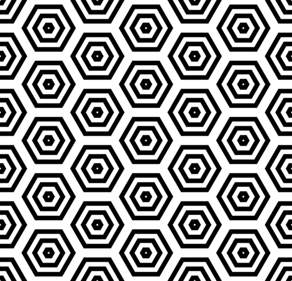Patrón Hexagones Sin Costura Textura Geométrica Arte Vectorial — Vector de stock