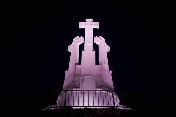 Crosses in the night — Stock Photo, Image