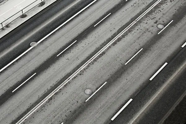 Road lanes from above — Stock Photo, Image