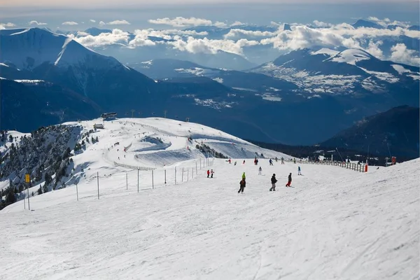 Piste da sci dall'alto — Foto Stock