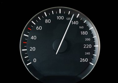 bir araba hız göstergesi