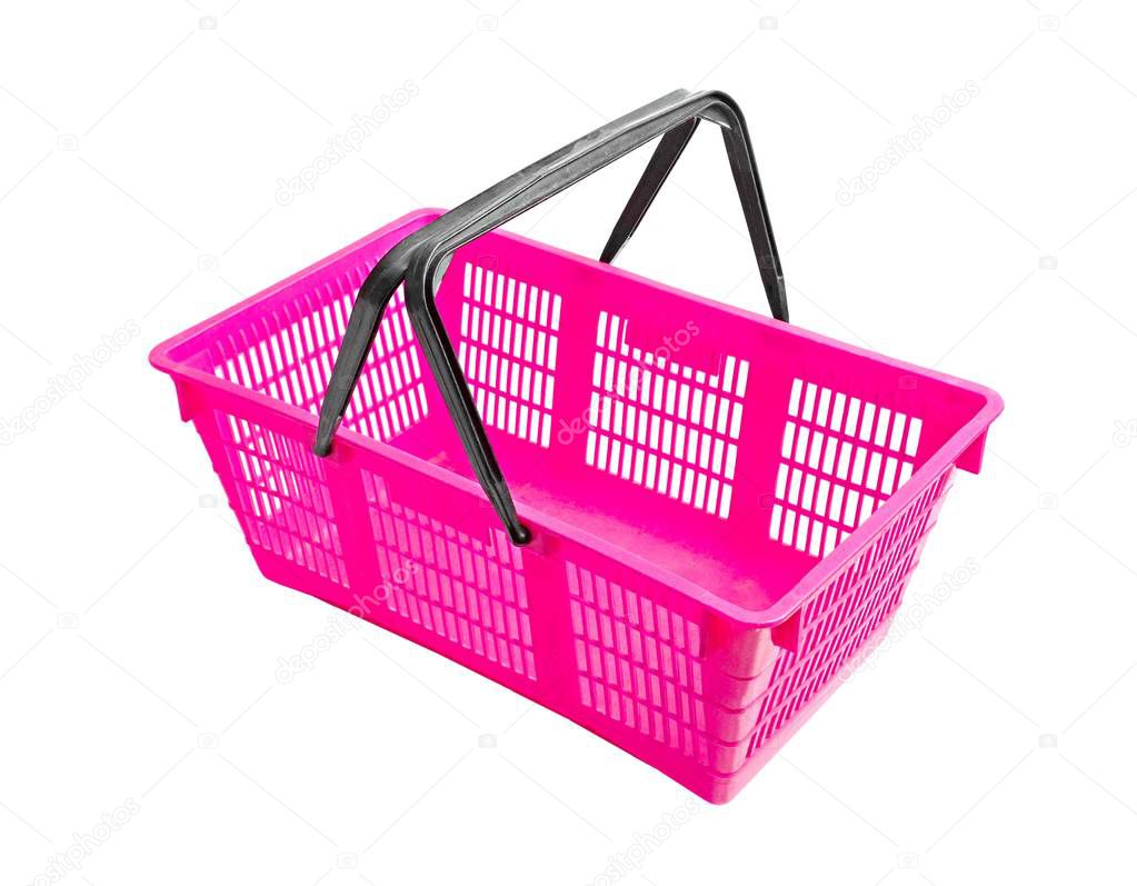 Shopping basket on white