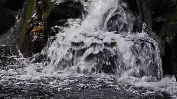 Waterval detail Slowmotion — Stockvideo