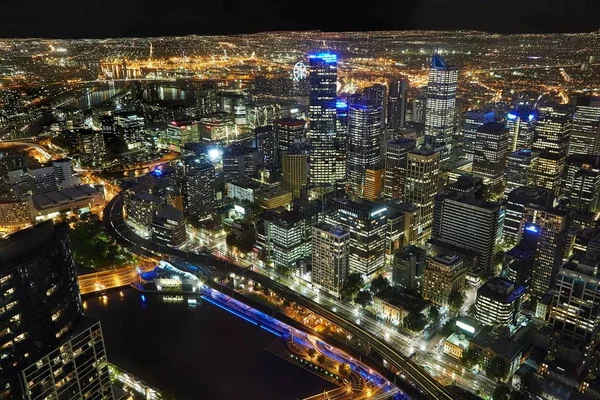 Melbourne from above — Stock Photo, Image