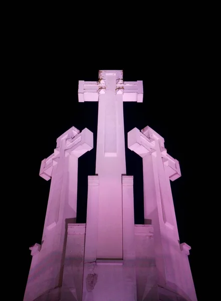 Cruces en la noche — Foto de Stock