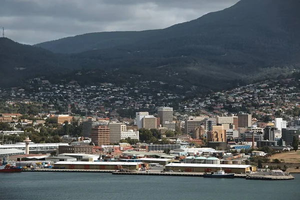 Hobart Mitte Ansicht — Stockfoto