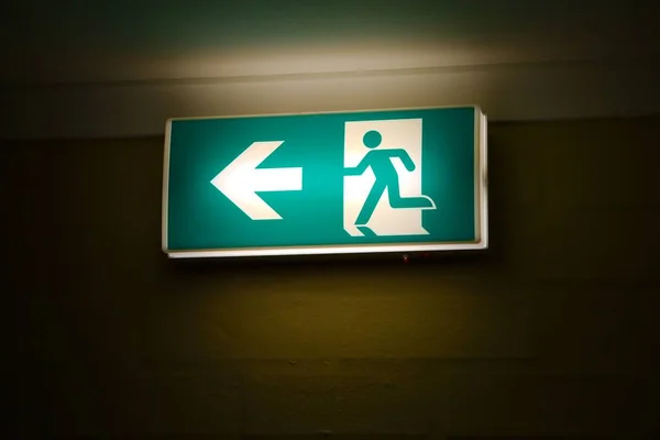 Emergency Exit Sign — Stock Photo, Image