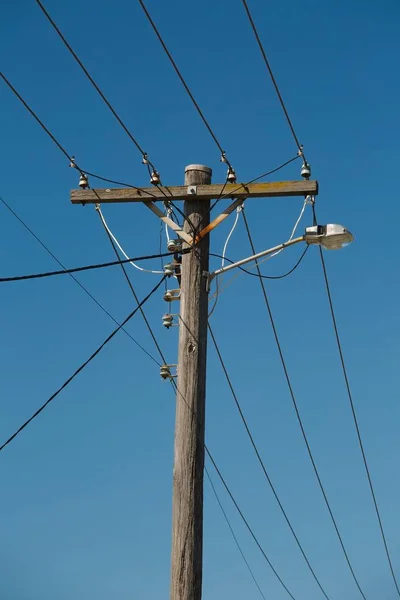 Ηλεκτρική γραμμή Post — Φωτογραφία Αρχείου